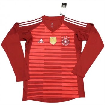 portiere maglia Germania manica lunga rosso 2018