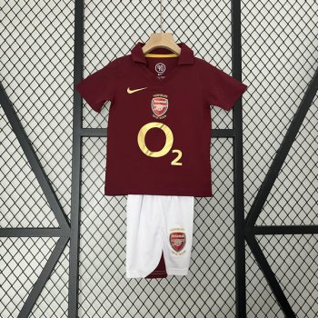 prima maglia Arsenal bambino Retro 2005-2006