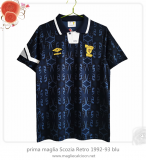 prima maglia Scozia Retro 1992-93 blu