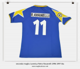 seconda maglia Juventus Retro Ravanelli 1996 1997 blu