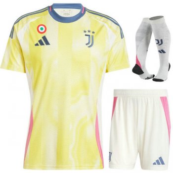 seconda maglia Juventus bambino 2025 con calze