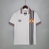 seconda maglia Manchester United Retro bianca 1975-80