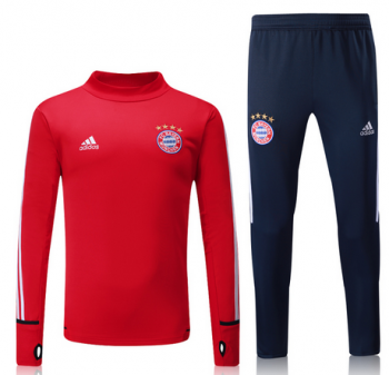 maglia Bayern Monaco formazione manica lunga rosso-01 2018