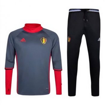 maglia Belgio formazione manica lunga 2018