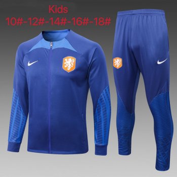 maglia Olanda Giacca bambino blu 2023