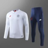 maglia PSG formazione manica lunga bianco 2020