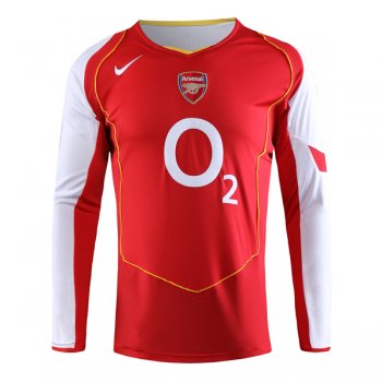 prima maglia Arsenal Retro manica lunga 2004-05