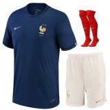 prima maglia Francia bambino 2023 con calze