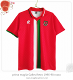 prima maglia Galles Retro 1996-98 rosso