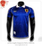 prima maglia Giappone Retro 1998 blu