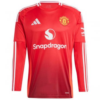 prima maglia Manchester United manica lunga 2025