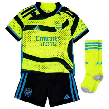 seconda maglia Arsenal bambino 2024 con calze