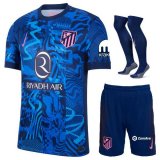 terza maglia Atletico Madrid bambino 2025 con calze