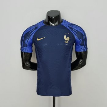 Versione del giocatore maglia Francia Formazione 2023 blu