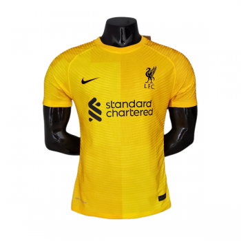 Versione del giocatore maglia Liverpool portiere Giallo 2022