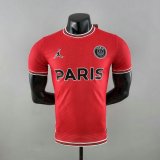 Versione del giocatore maglia PSG rosso 2023