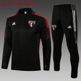 maglia Sao Paulo formazione manica lunga Nero 2023