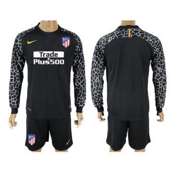 portiere maglia Atletico Madrid manica lunga nero 2018