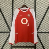 prima maglia Arsenal Retro manica lunga 2002-04