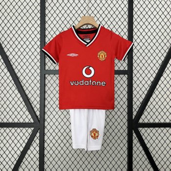 prima maglia Manchester United bambino Retro 2000-2001