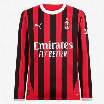 prima maglia Milan manica lunga 2025