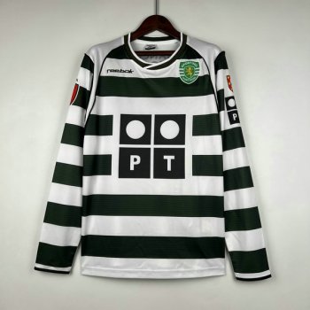 prima maglia Sporting Retro manica lunga 2002-03