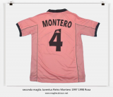 seconda maglia Juventus Retro Montero 1997 1998 Rosa