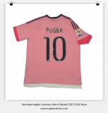 Seconda maglia Juventus Retro Pogba 2015 2016 Rosa