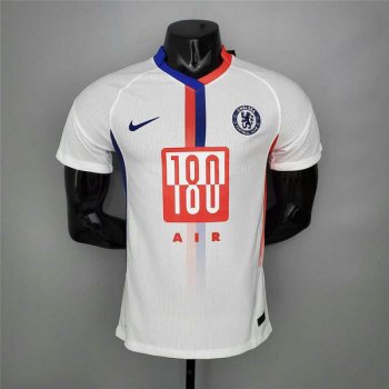 Versione del giocatore maglia Chelsea Bianco 2022