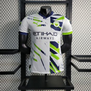 Versione del giocatore maglia Manchester City Bianco 2024