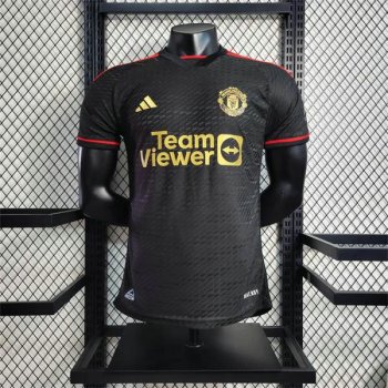 Versione del giocatore maglia Manchester United nero 2024