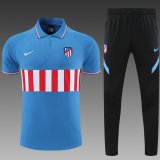 maglia Atletico Madrid Polo Blu Rosso Bianco strisce 2023