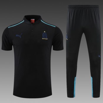 maglia Marsiglia Polo Nero 2023