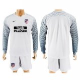 portiere maglia Atletico Madrid manica lunga bianco 2018