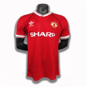 prima maglia Manchester United Retro rosso 1991 1992