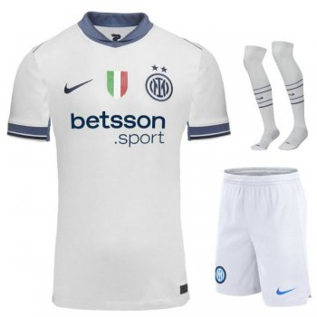 seconda maglia Inter bambino 2025 con calze