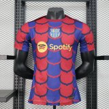 Versione del giocatore maglia Barcellona Pre-Partita 2024