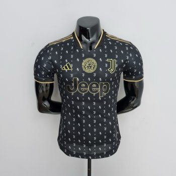 Versione del giocatore maglia Juventus Versace Edizione Nero 2023