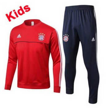 maglia Bayern Monaco formazione manica lunga bambino rosso 2018