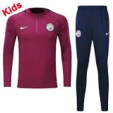 maglia Manchester City formazione manica lunga bambino fucsia 2018