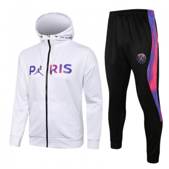 maglia PSG Giacca Zip lunga cappello 2022 bianca