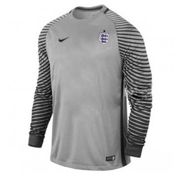 portiere maglia Inghilterra manica lunga grigio 2018