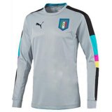 portiere maglia Italia manica lunga grigio 2018