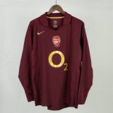 prima maglia Arsenal Retro manica lunga 2005-06