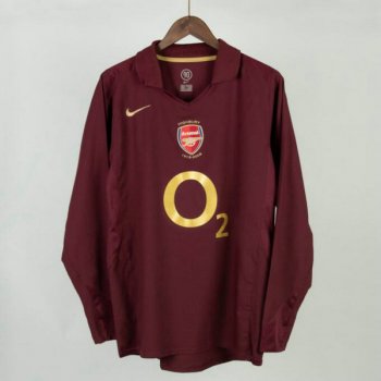 prima maglia Arsenal Retro manica lunga 2005-06