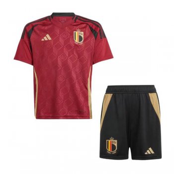 prima maglia Belgio bambino Euro 2024