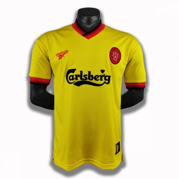 seconda maglia Liverpool Retro 1998 giallo