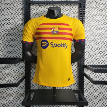 Versione del giocatore maglia Barcellona Quarto 2023