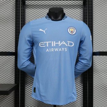 Versione del giocatore maglia Manchester City ML casa 2025