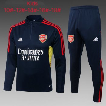 maglia Arsenal formazione manica lunga bambino blu navy 2023